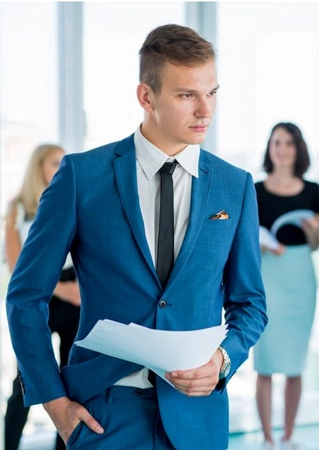 men's business suits. 